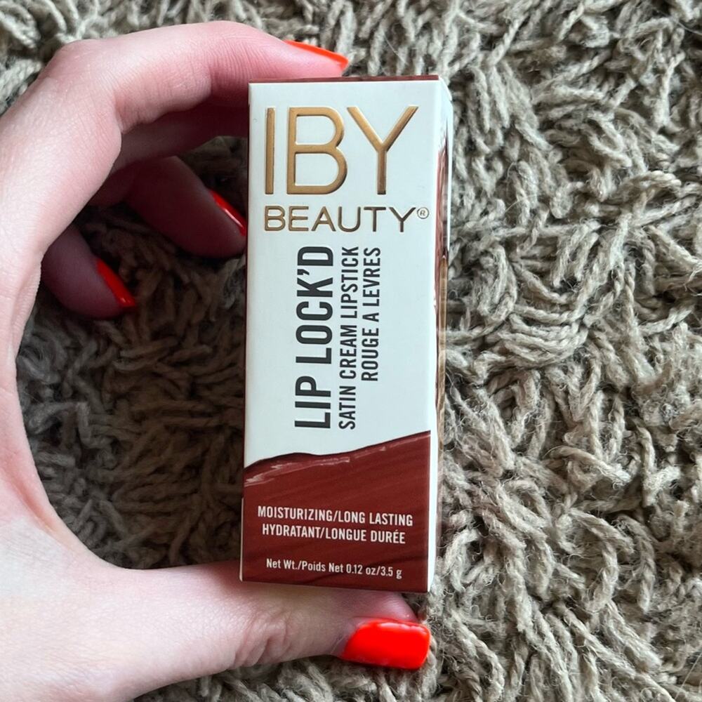NWT! IBY Beauty Lip Lock’d Satin Cream Lipstick in Socal